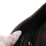 Chanel Classic Double Flap Medium Jersey Braun GHW