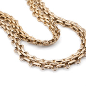 Chanel Classic Double Flap Medium Jersey Braun GHW