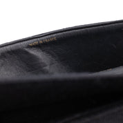 Chanel Classic Double Flap Medium Canvas Leinen Schwarz GHW