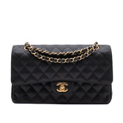 Chanel Classic Double Flap Medium Caviar Leder Schwarz GHW