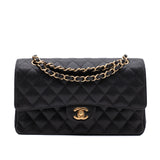 Chanel Classic Double Flap Medium Caviar Leder Schwarz GHW