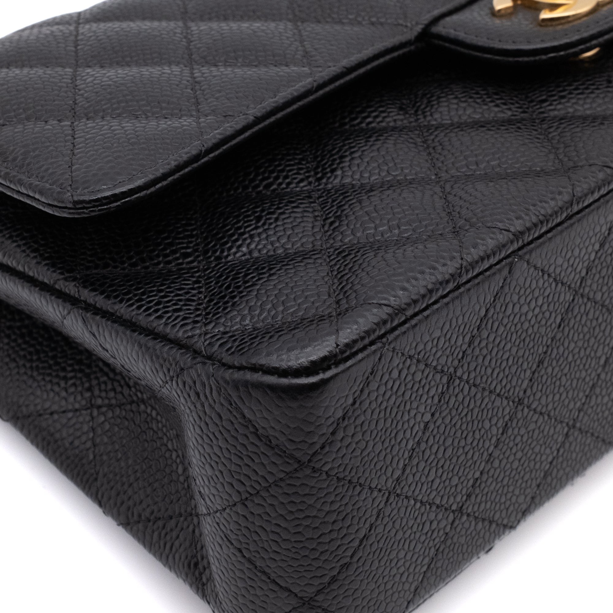 Chanel Classic Double Flap Medium Caviar Leder Schwarz GHW