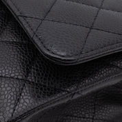 Chanel Classic Double Flap Medium Caviar Leder Schwarz PHW