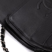 Chanel Classic Double Flap Medium Caviar Leder Schwarz PHW