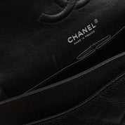 Chanel Classic Double Flap Medium Caviar Leder Schwarz PHW