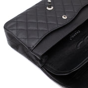 Chanel Classic Double Flap Medium Caviar Leder Schwarz PHW