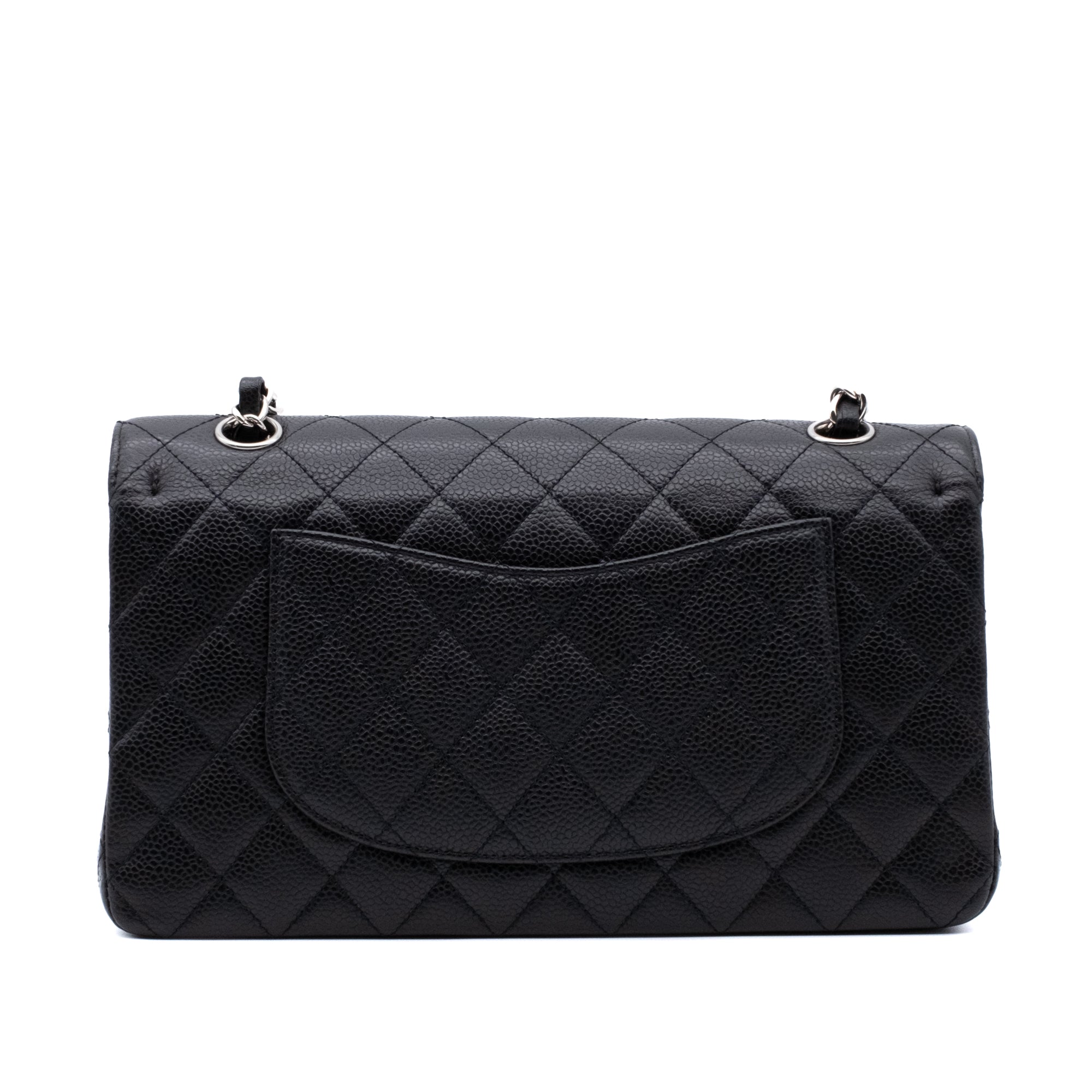 Chanel Classic Double Flap Medium Caviar Leder Schwarz PHW