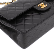 Chanel Classic Double Flap Medium Lammleder Schwarz GHW