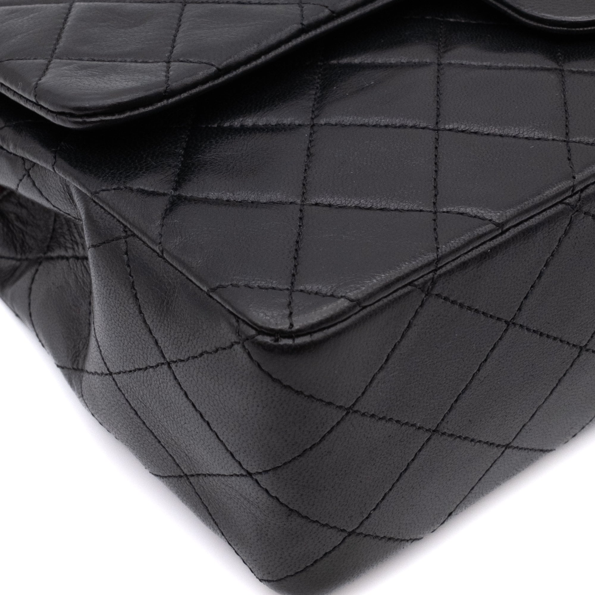 Chanel Classic Double Flap Medium Lammleder Schwarz GHW