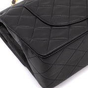 Chanel Classic Double Flap Medium Lammleder Schwarz GHW