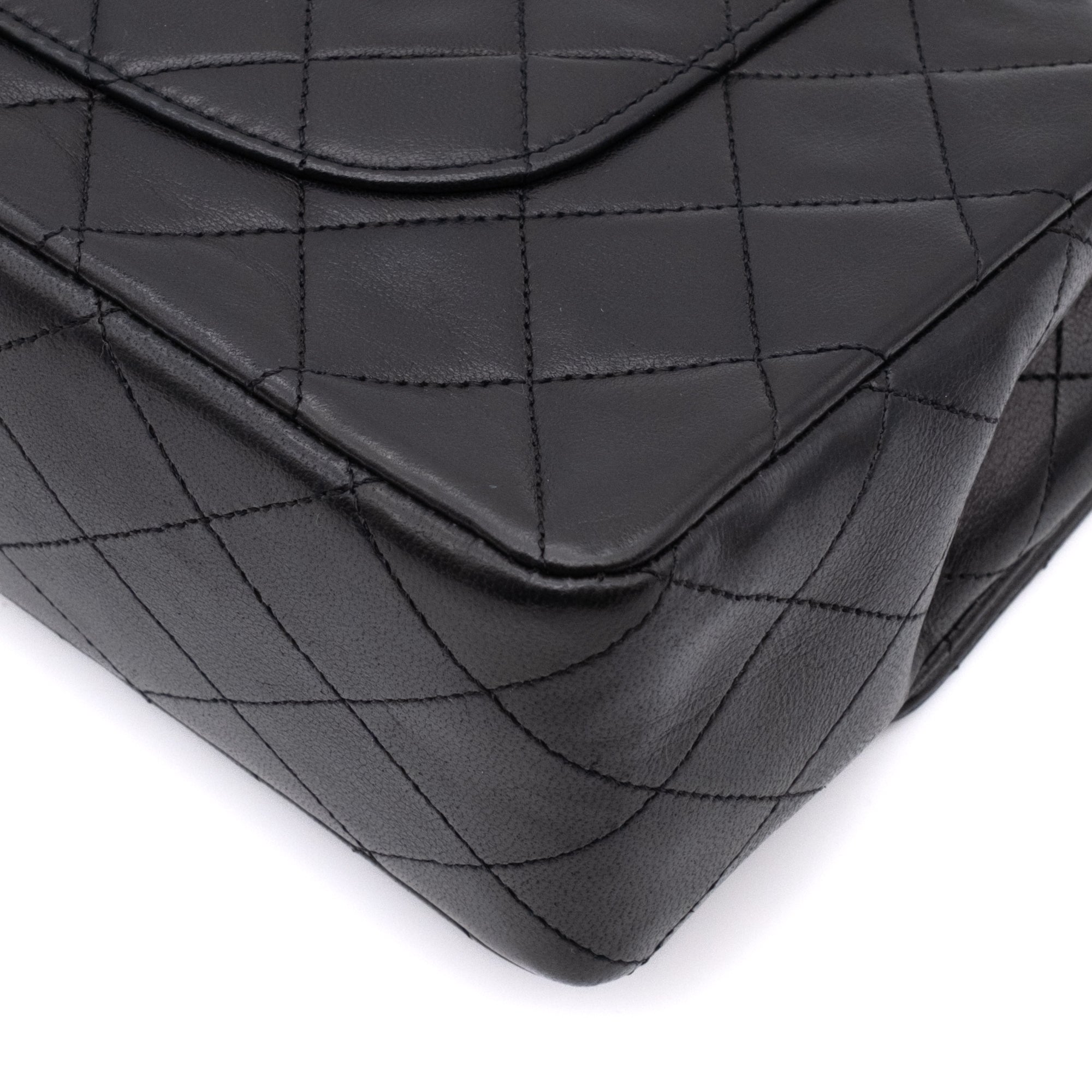 Chanel Classic Double Flap Medium Lammleder Schwarz GHW