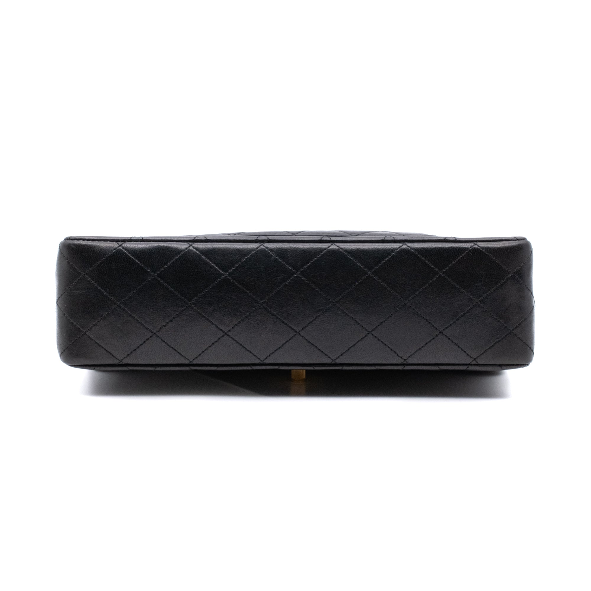 Chanel Classic Double Flap Medium Lammleder Schwarz GHW