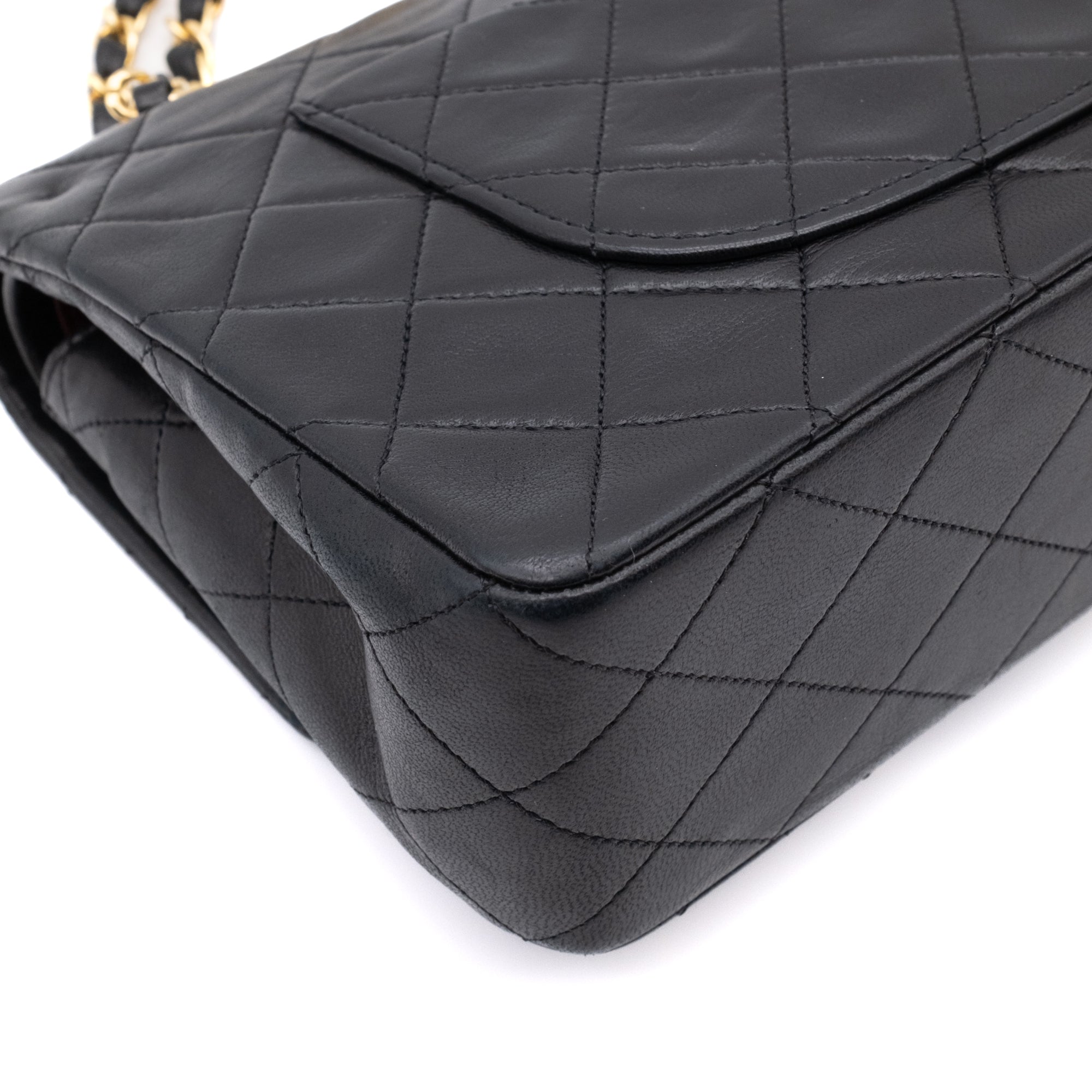 Chanel Classic Double Flap Medium Lammleder Schwarz