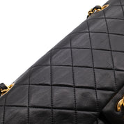 Chanel Classic Double Flap Medium Lammleder Schwarz GHW