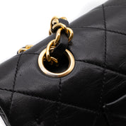 Chanel Classic Double Flap Medium Lammleder Schwarz GHW