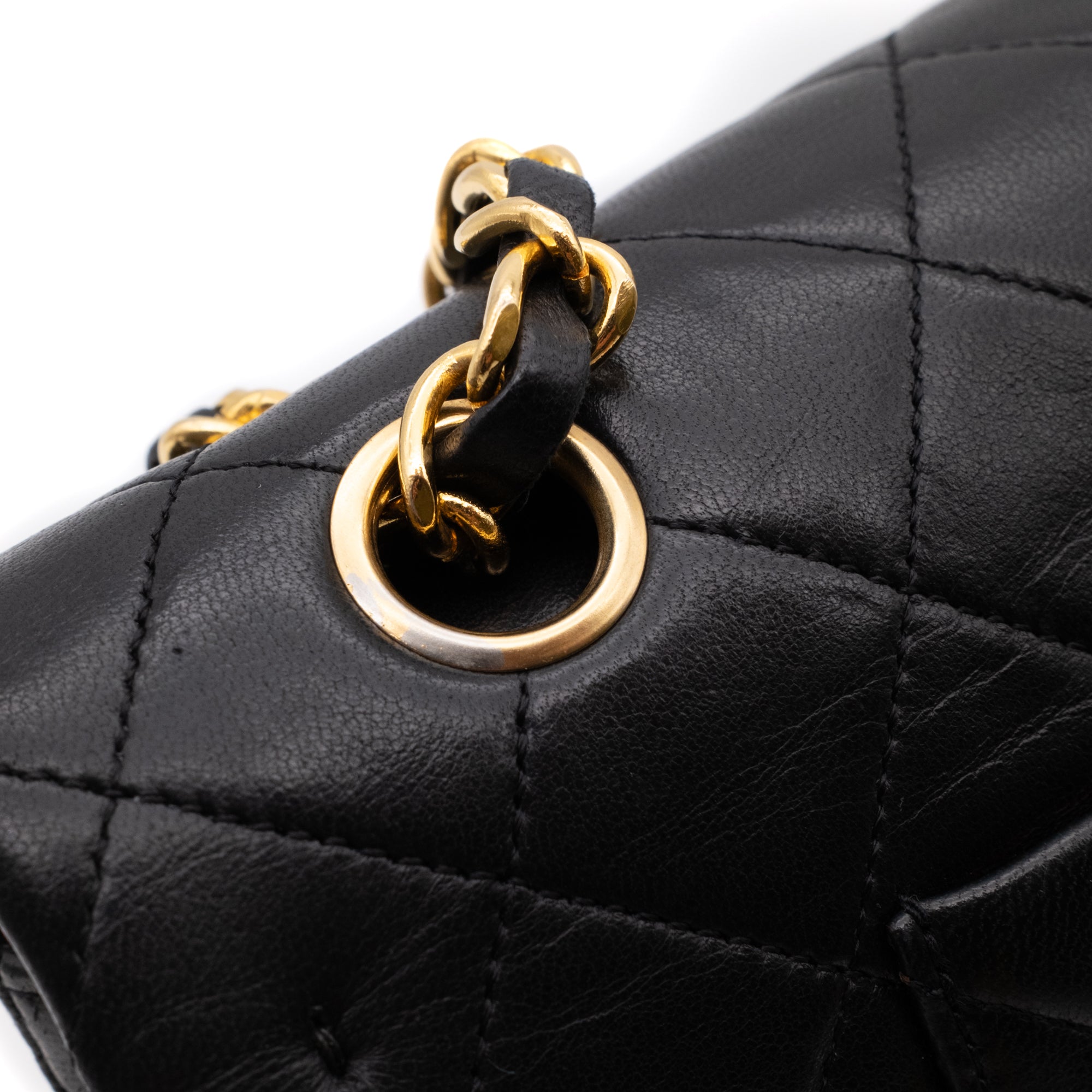 Chanel Classic Double Flap Medium Lammleder Schwarz GHW