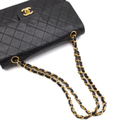 Chanel Classic Double Flap Medium Lammleder Schwarz