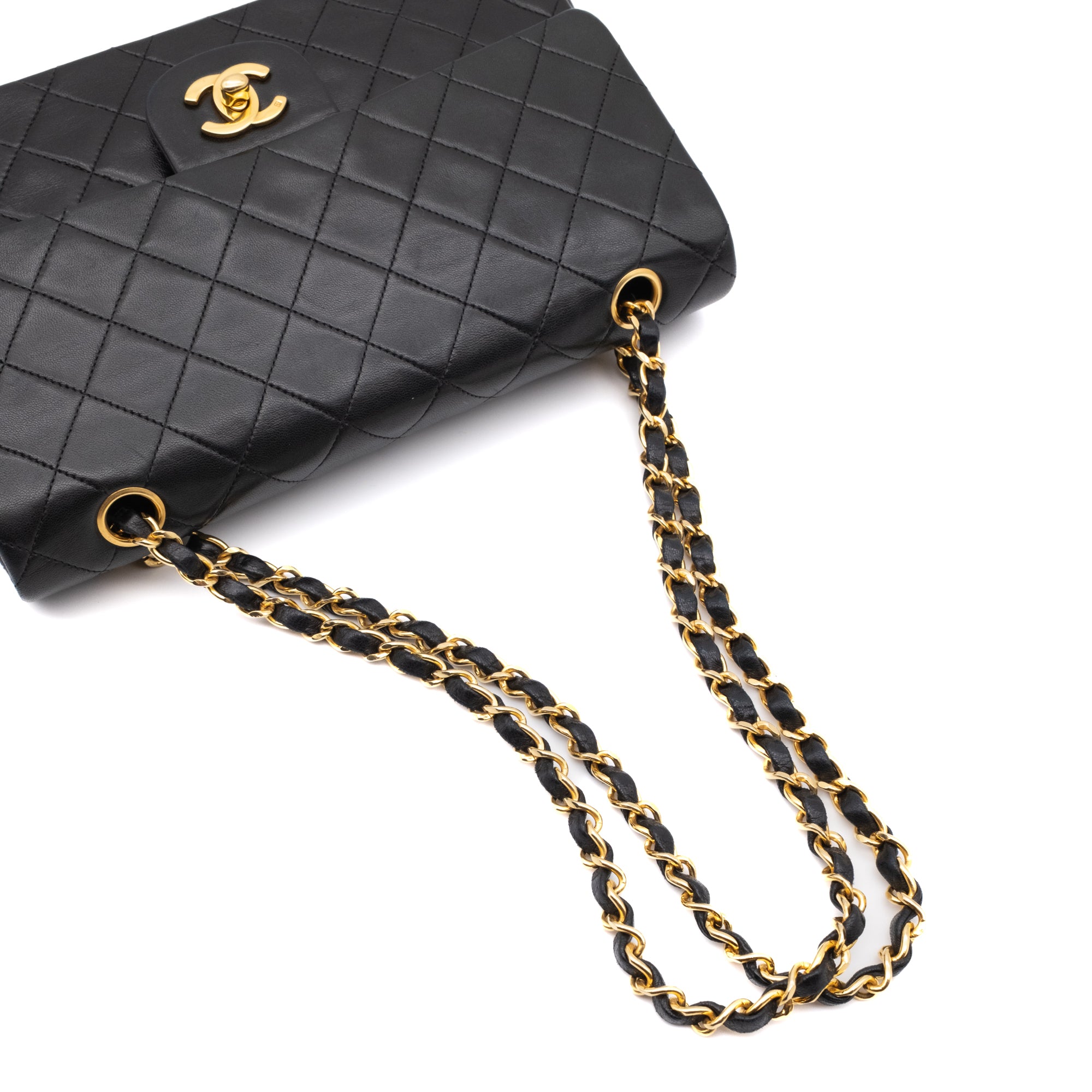 Chanel Classic Double Flap Medium Lammleder Schwarz