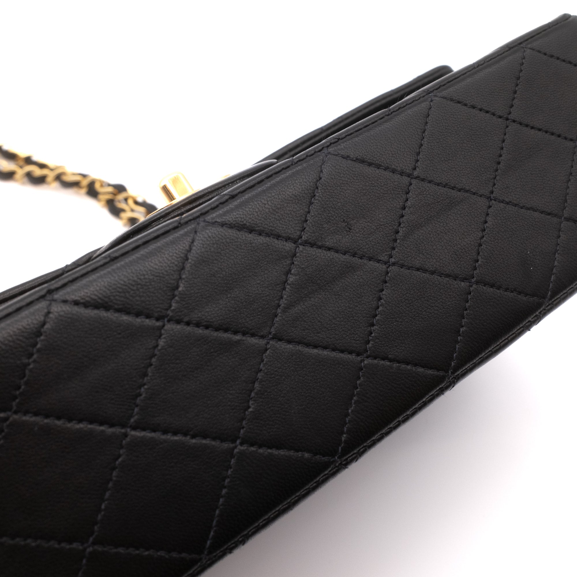 Chanel Classic Double Flap Medium Lammleder Schwarz GHW