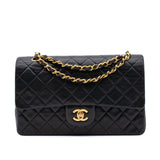 Chanel Classic Double Flap Medium Lammleder Schwarz GHW