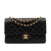 Chanel Classic Double Flap Medium Lammleder Schwarz GHW