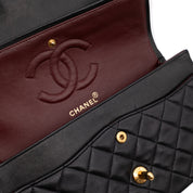 Chanel Classic Double Flap Medium Lammleder Schwarz GHW