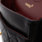 Chanel Classic Double Flap Medium Lammleder Schwarz GHW