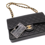 Chanel Classic Double Flap Medium Lammleder Schwarz GHW