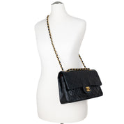 Chanel Classic Double Flap Medium Lammleder Schwarz