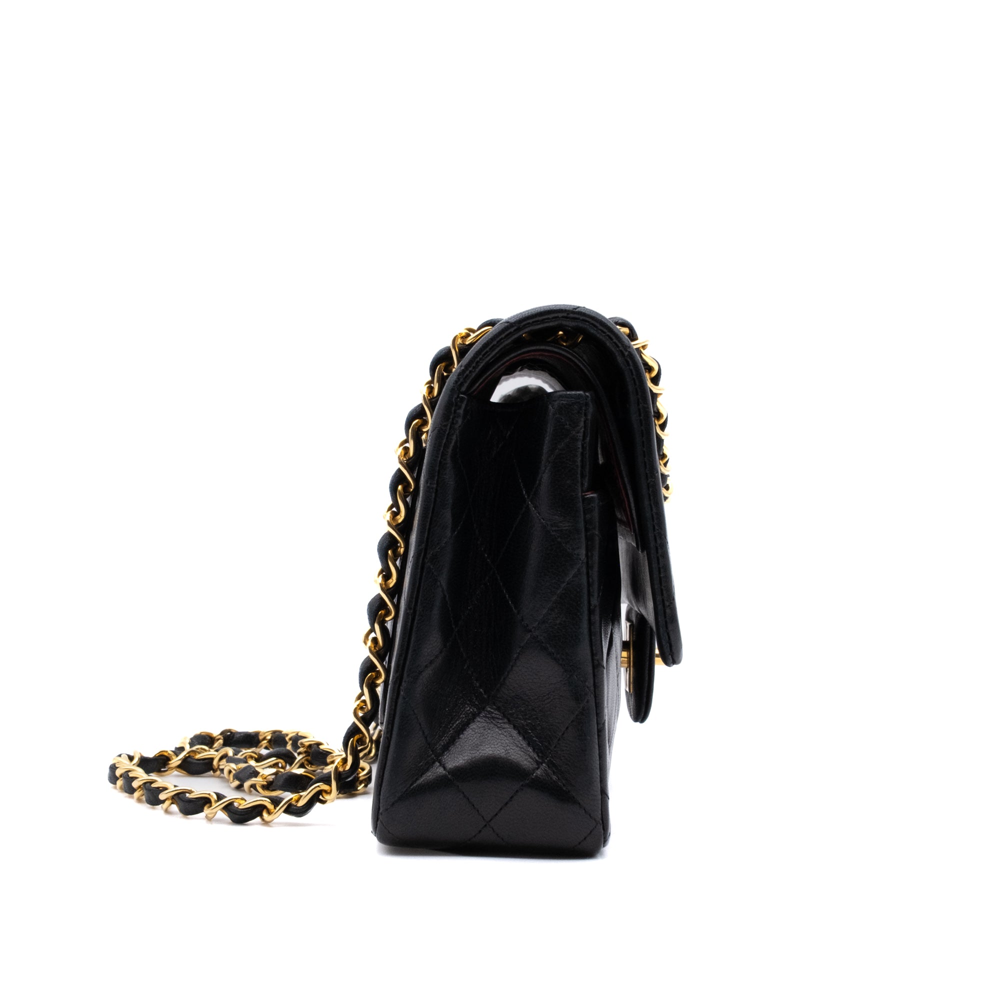 Chanel Classic Double Flap Medium Lammleder Schwarz