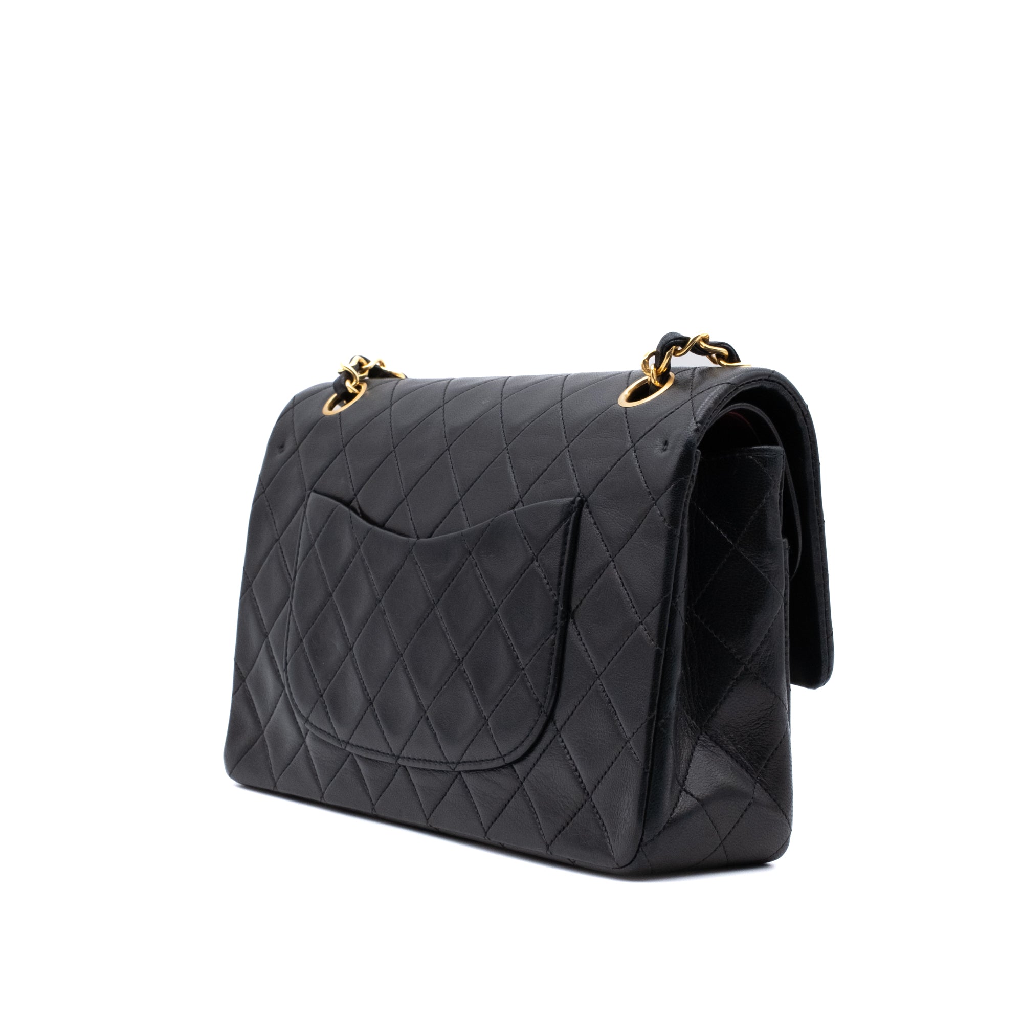 Chanel Classic Double Flap Medium Lammleder Schwarz