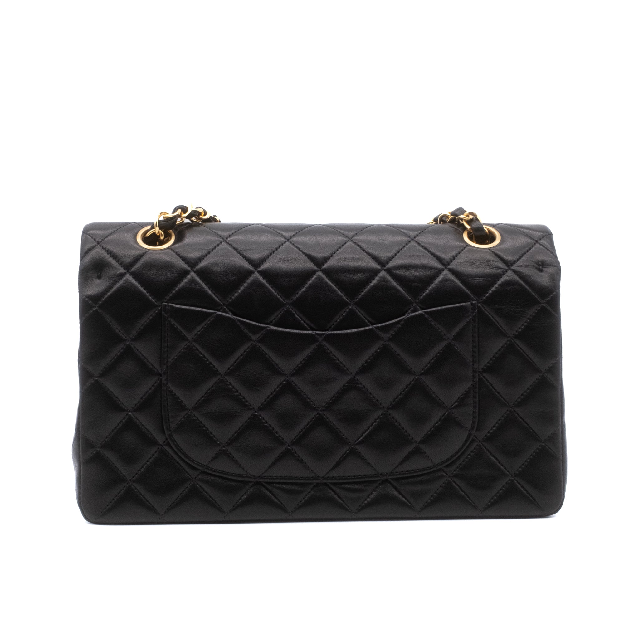 Chanel Classic Double Flap Medium Lammleder Schwarz GHW