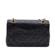Chanel Classic Double Flap Medium Lammleder Schwarz GHW
