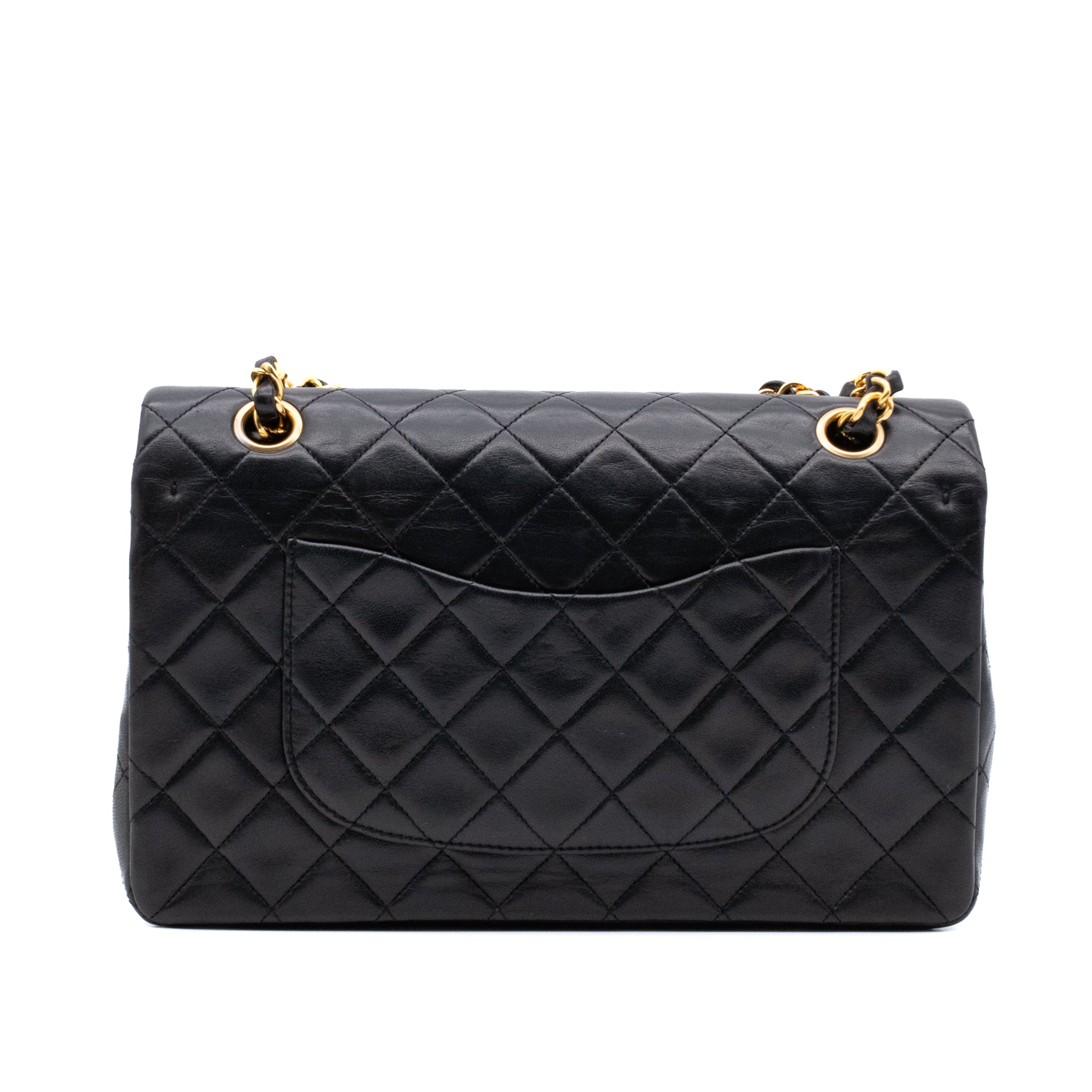 Chanel Classic Double Flap Medium Lammleder Schwarz GHW