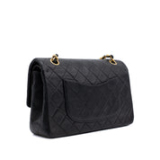 Chanel Classic Double Flap Medium Lammleder Schwarz