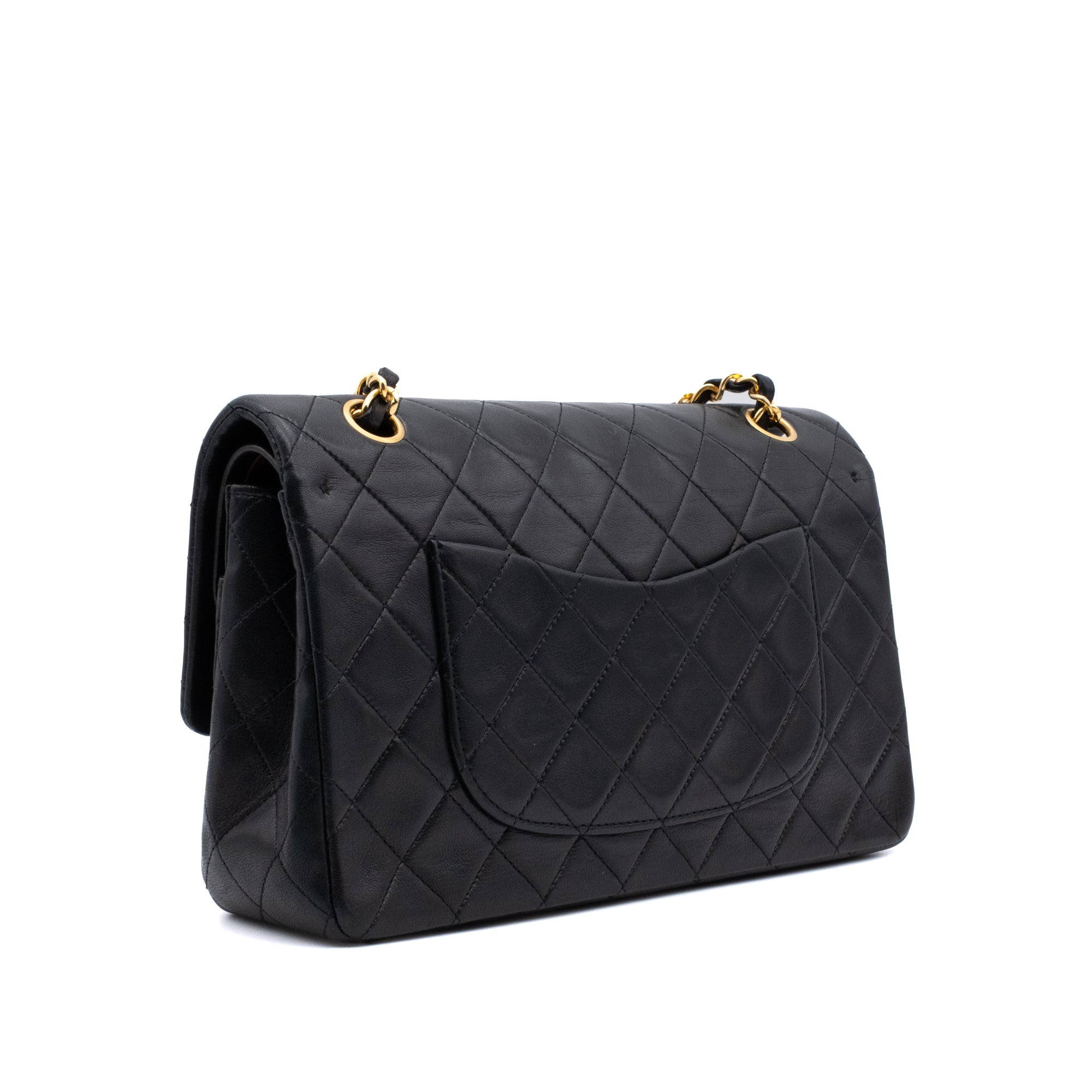 Chanel Classic Double Flap Medium Lammleder Schwarz