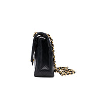 Chanel Classic Double Flap Medium Lammleder Schwarz