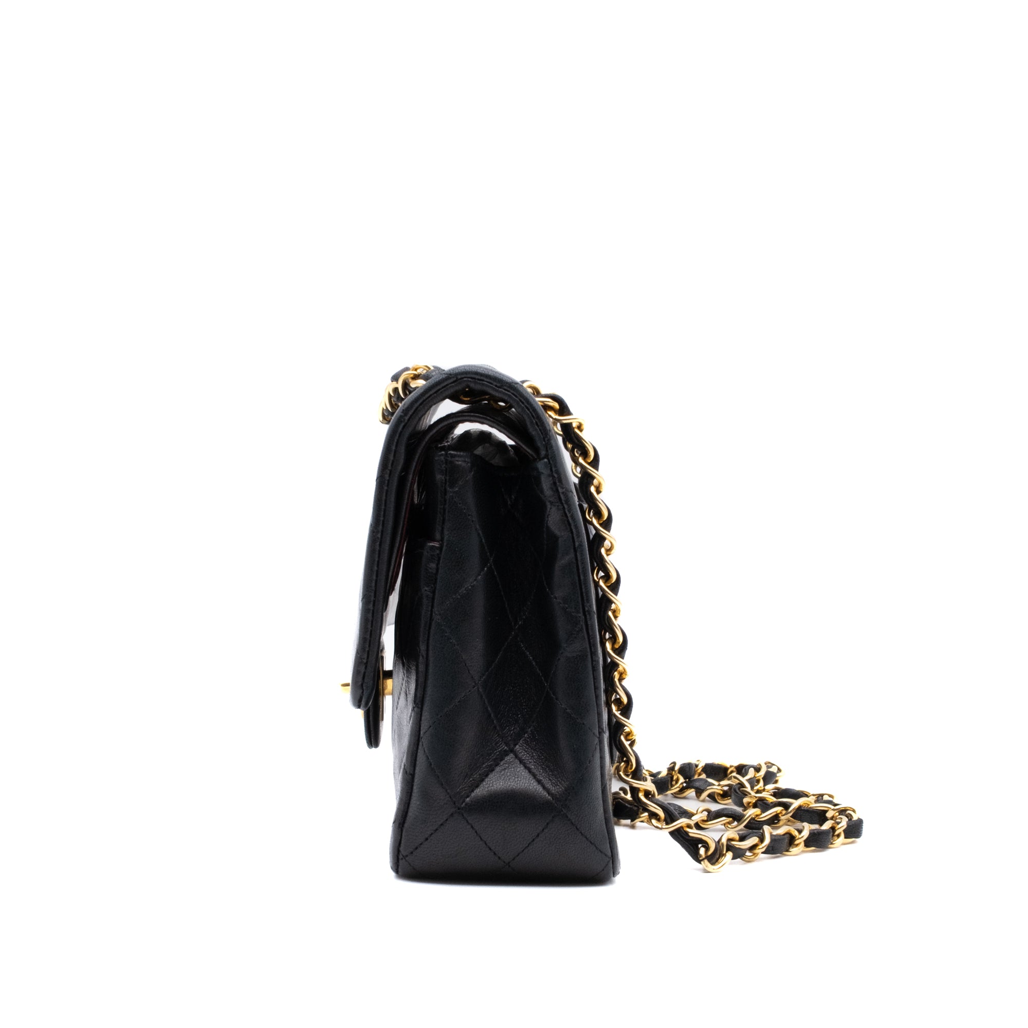 Chanel Classic Double Flap Medium Lammleder Schwarz