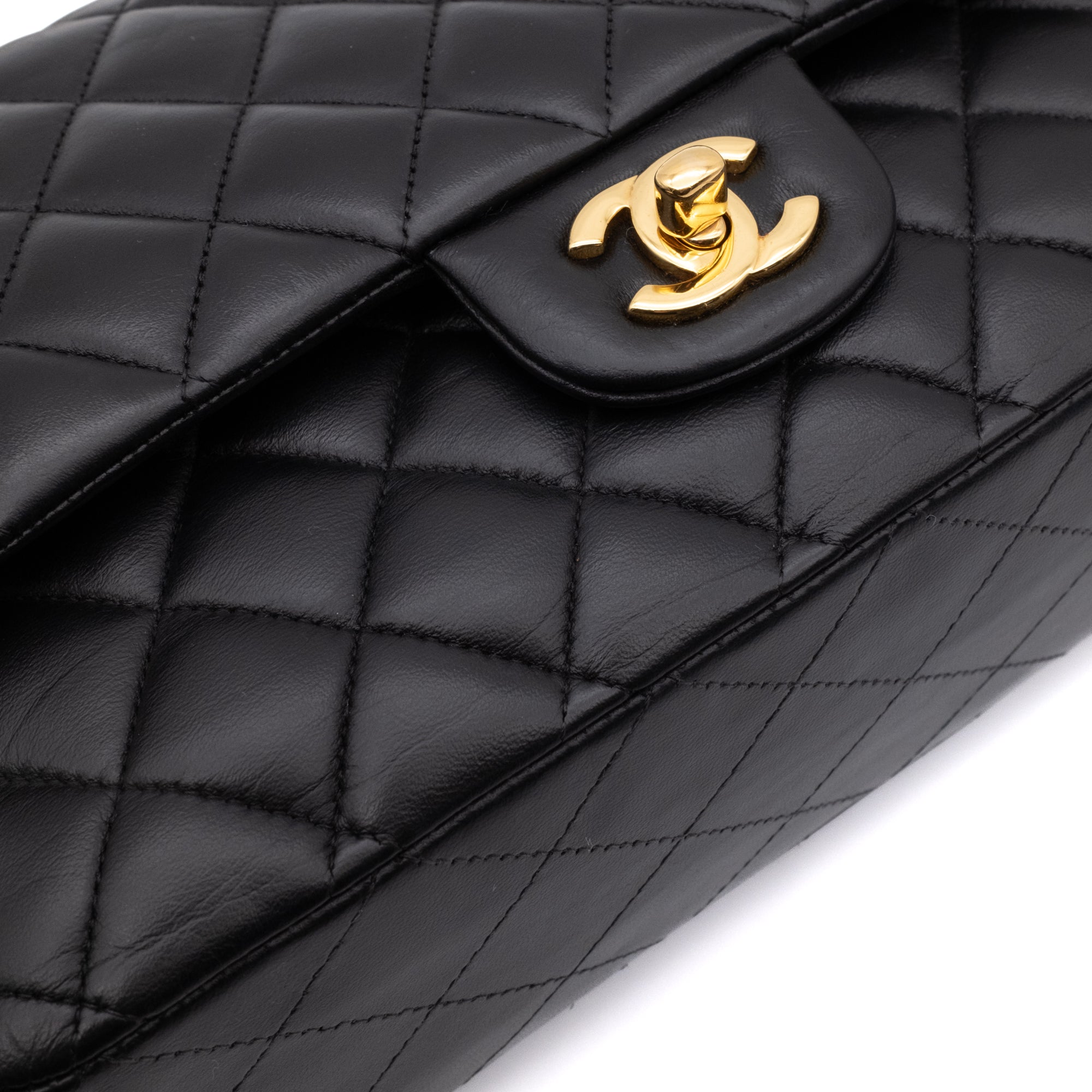Chanel Classic Double Flap Medium Lambskin Black