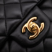 Chanel Classic Double Flap Medium Lambskin Black