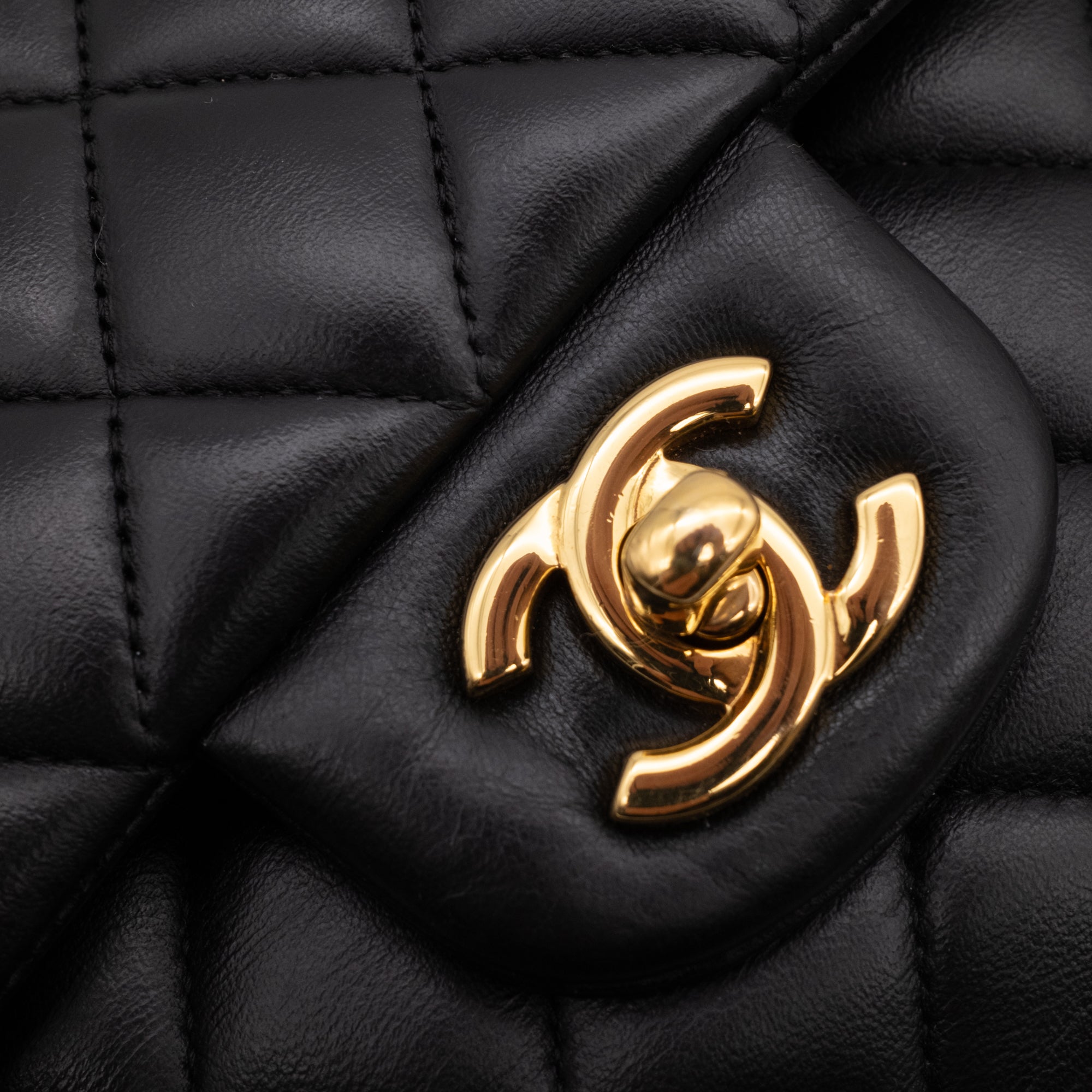 Chanel Classic Double Flap Medium Lambskin Black