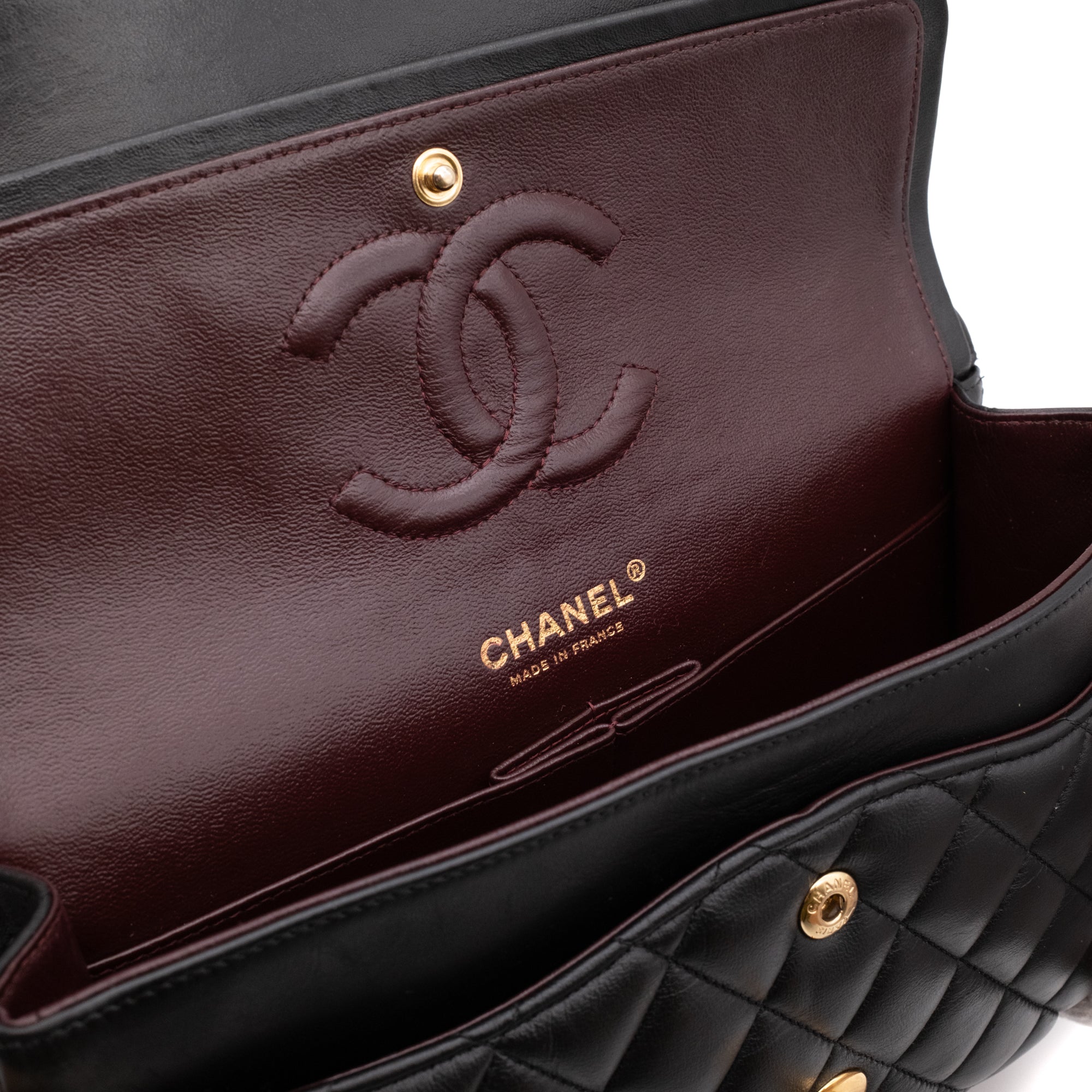 Chanel Classic Double Flap Medium Lambskin Black