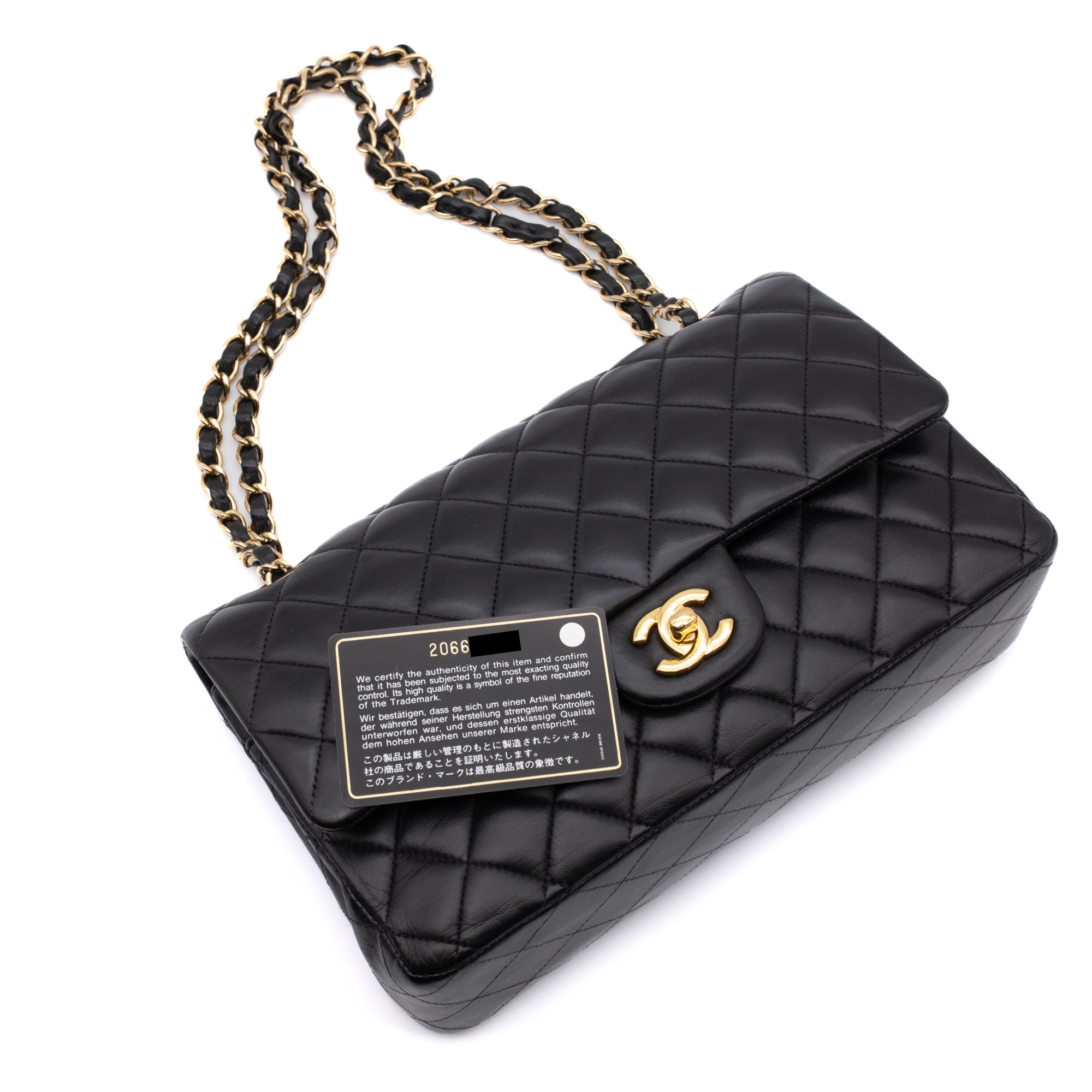 Chanel Classic Double Flap Medium Lambskin Black