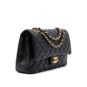 Chanel Classic Double Flap Medium Lambskin Black