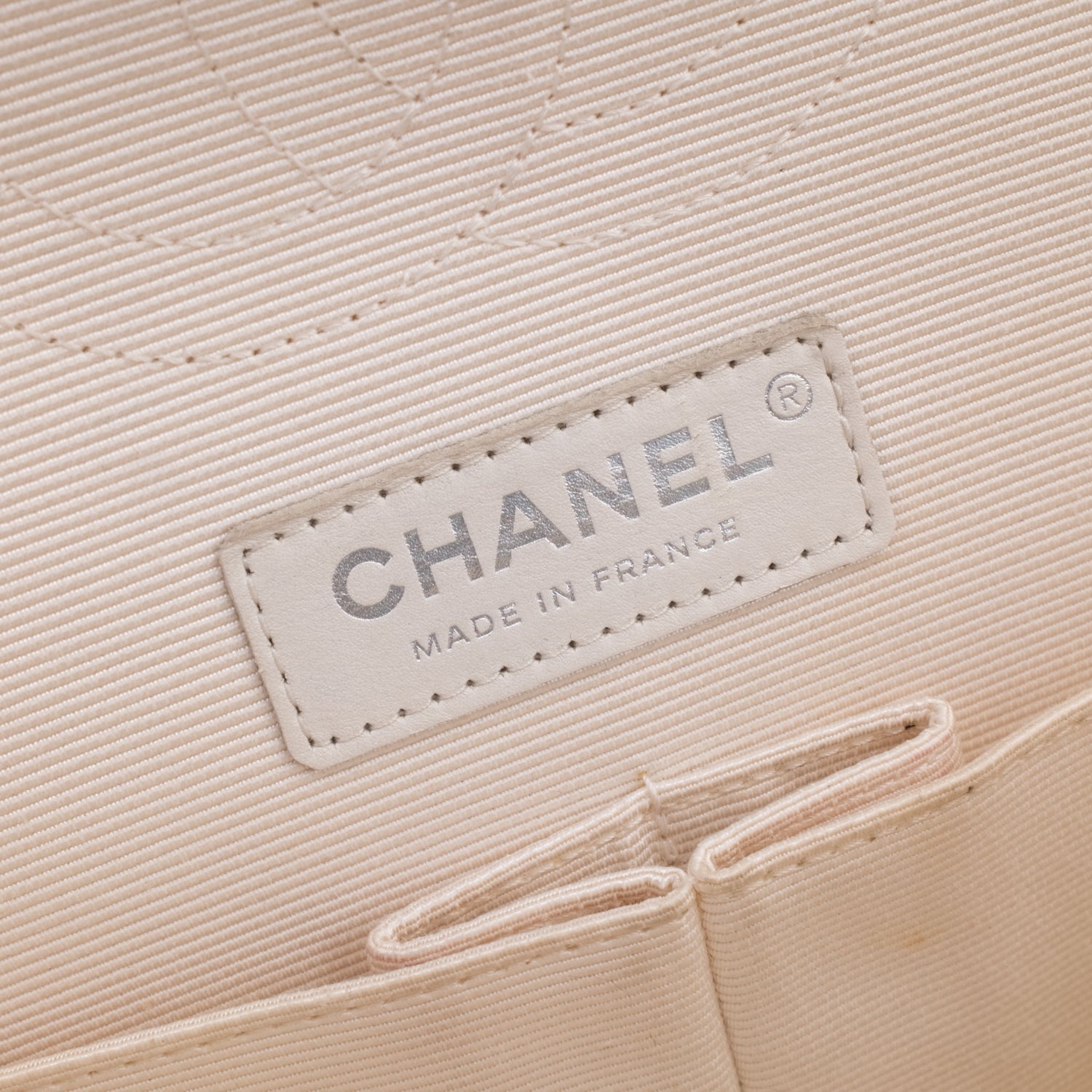 Chanel Classic Double Flap Medium Tweed Ribbon Schwarz/Weiß PHW