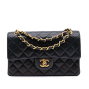 Chanel Classic Double Flap Small Lammleder Schwarz GHW
