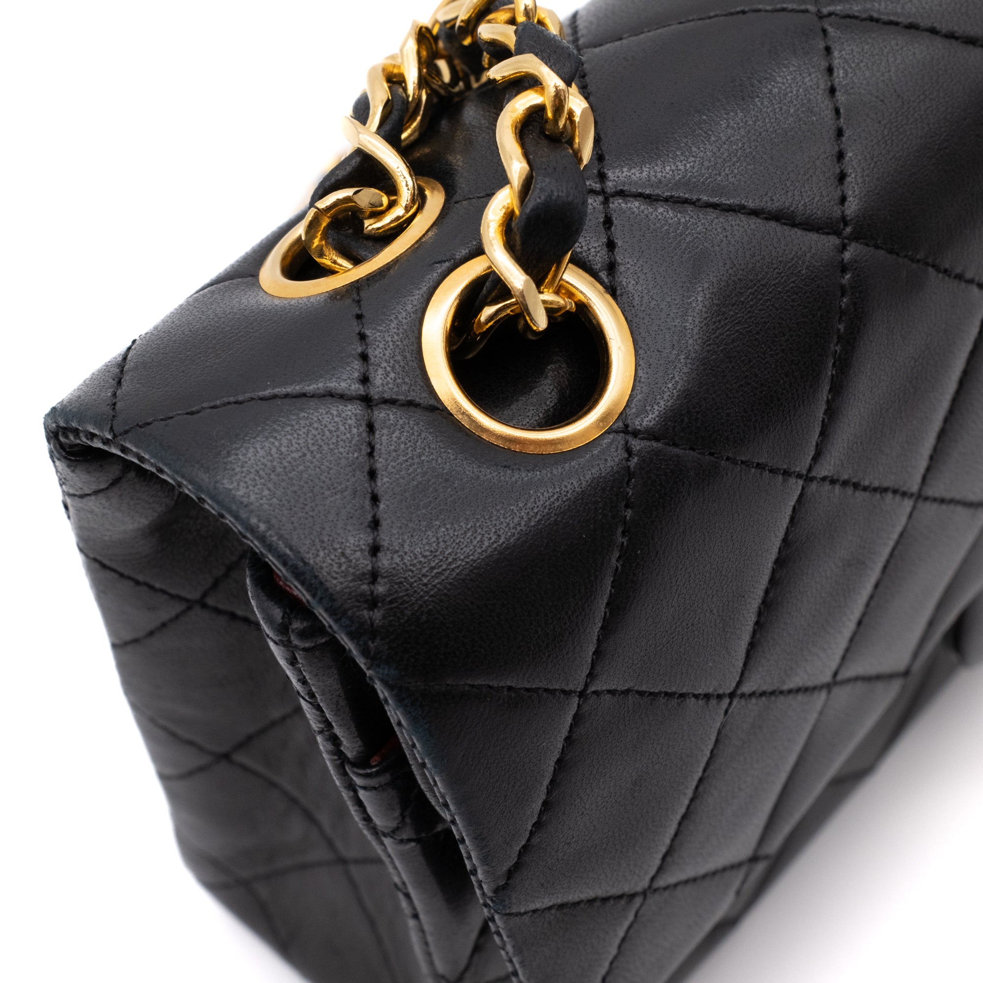 Chanel Classic Double Flap Small Lammleder Schwarz GHW