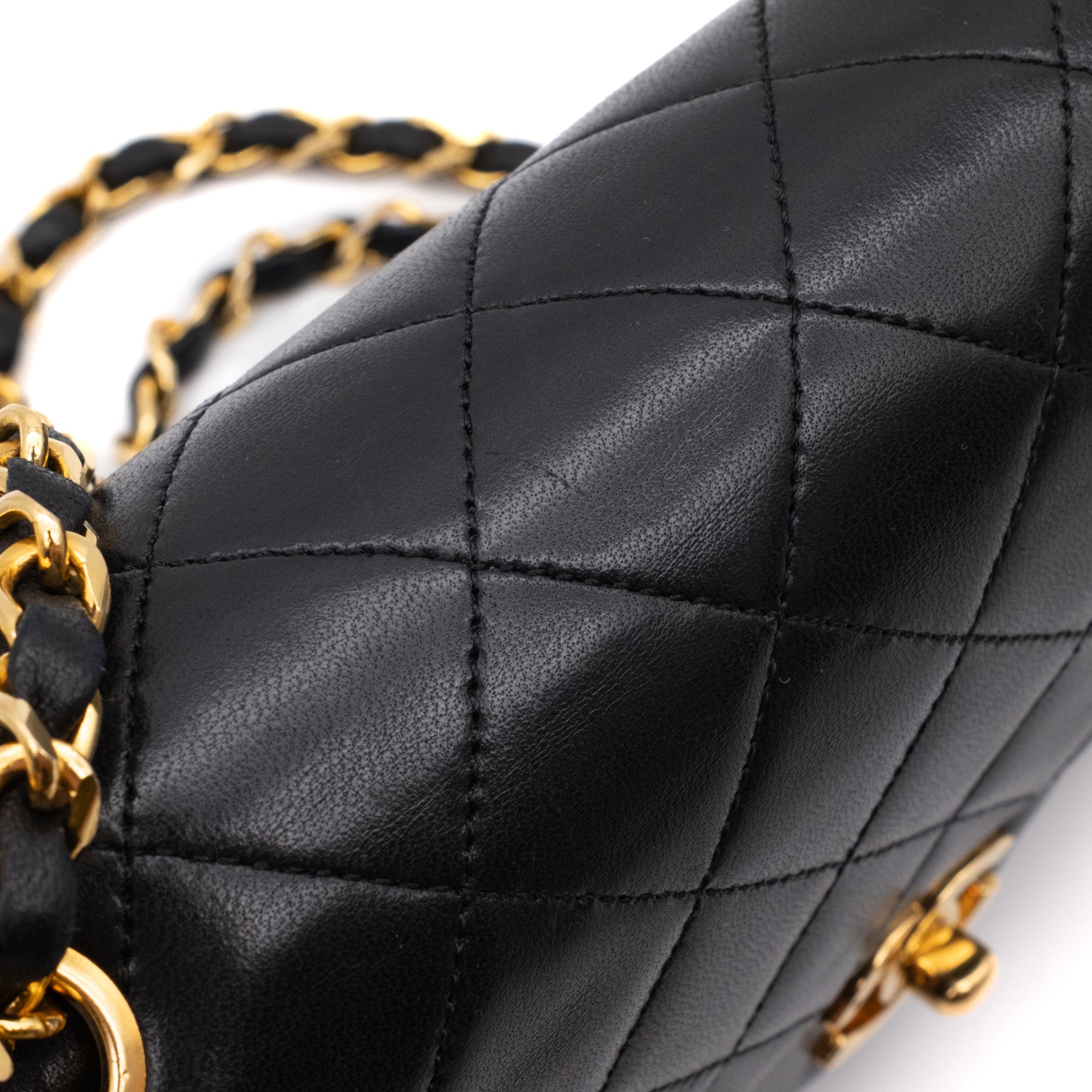 Chanel Classic Double Flap Small Lammleder Schwarz GHW