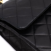 Chanel Classic Double Flap Small Lammleder Schwarz GHW