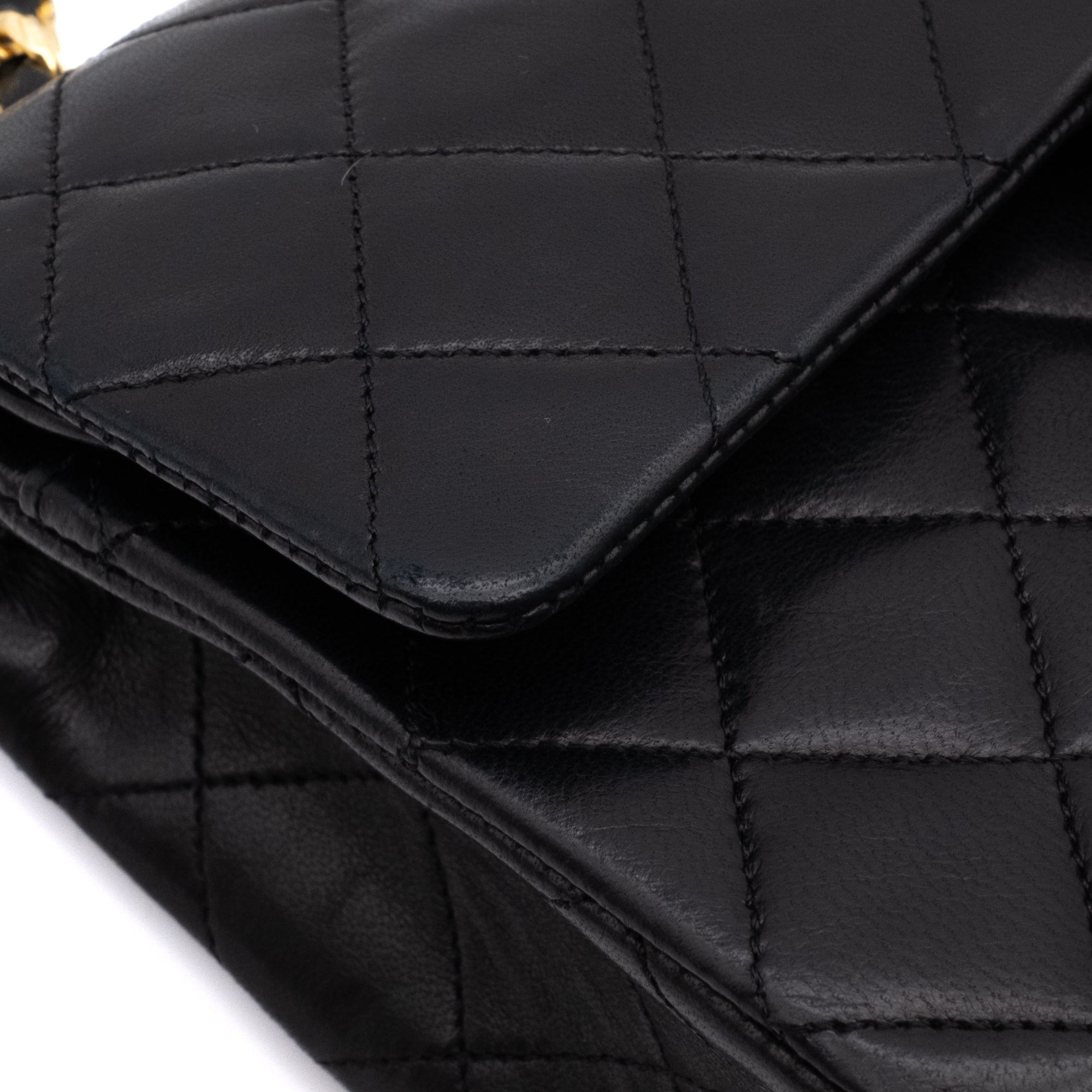 Chanel Classic Double Flap Small Lammleder Schwarz GHW